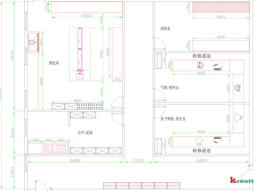 生物安全實驗室整體設計圖