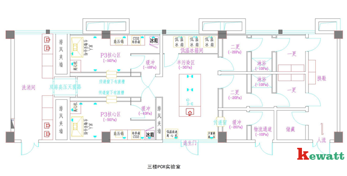 P3實驗室平面設計圖