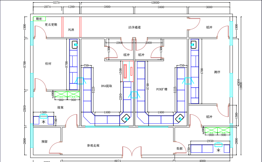 三樓實驗室平面設(shè)計圖